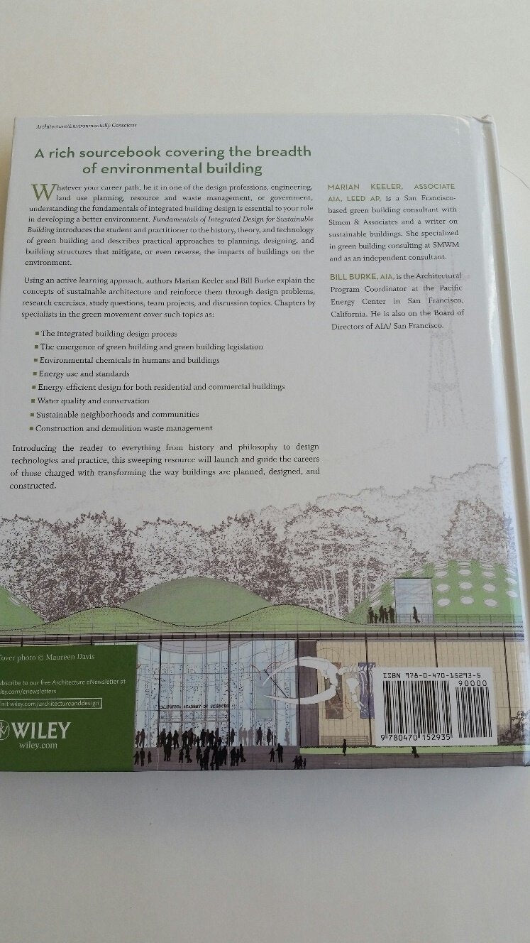 Fundamentals of Integrated Design for Sustainable Building,Used