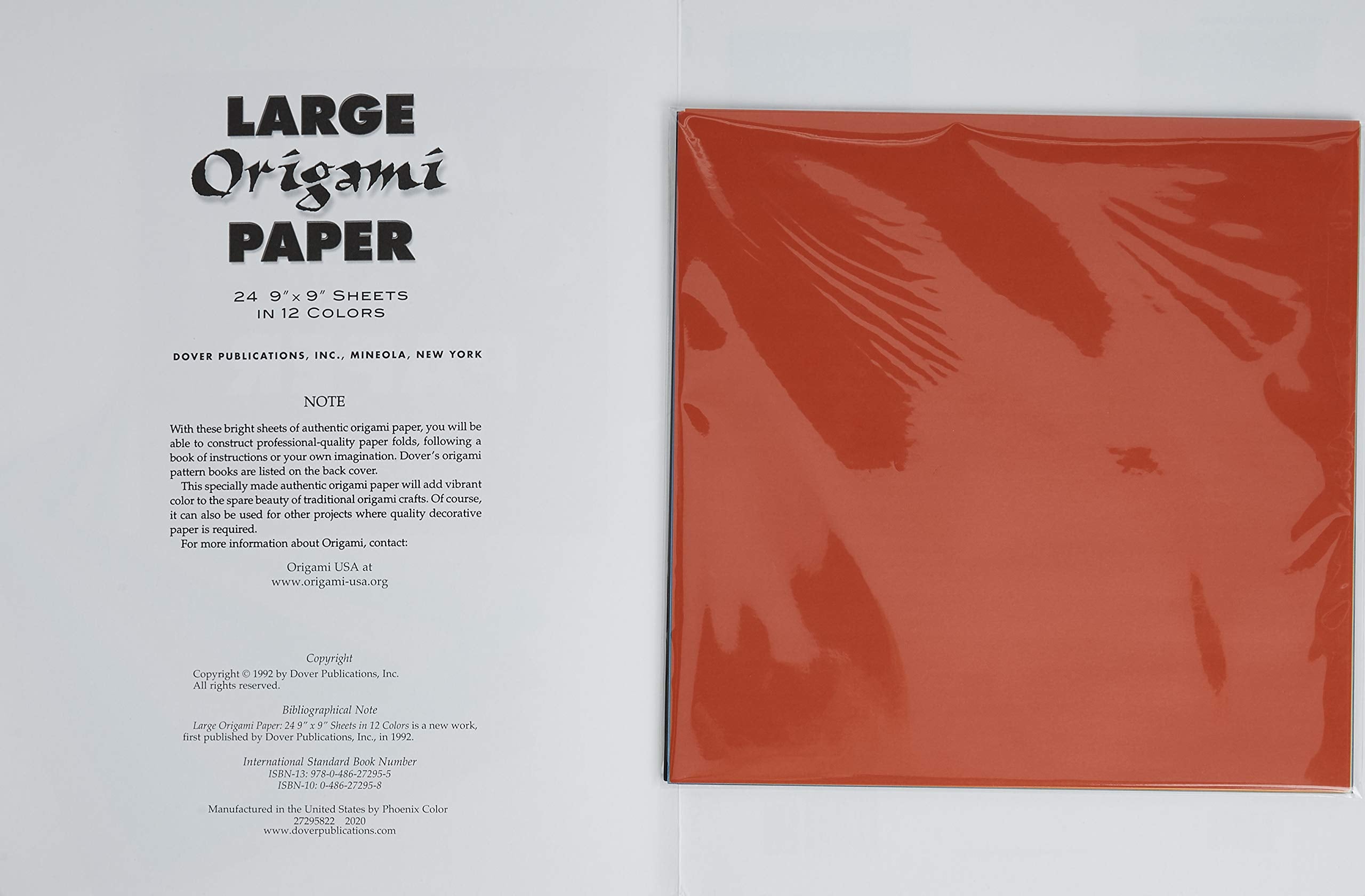 Large Origami Paper : 24 9