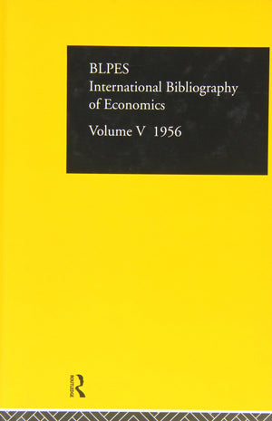 Intl Biblio Econom 1956 Vol 5 (IBSS ECONOMICS),Used