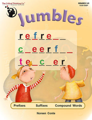 Jumbles: Prefixes, Suffixes, Compound Words, Grades 35,Used