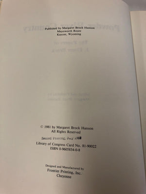Powder River Country: The Papers Of J. Elmer Brock,Used