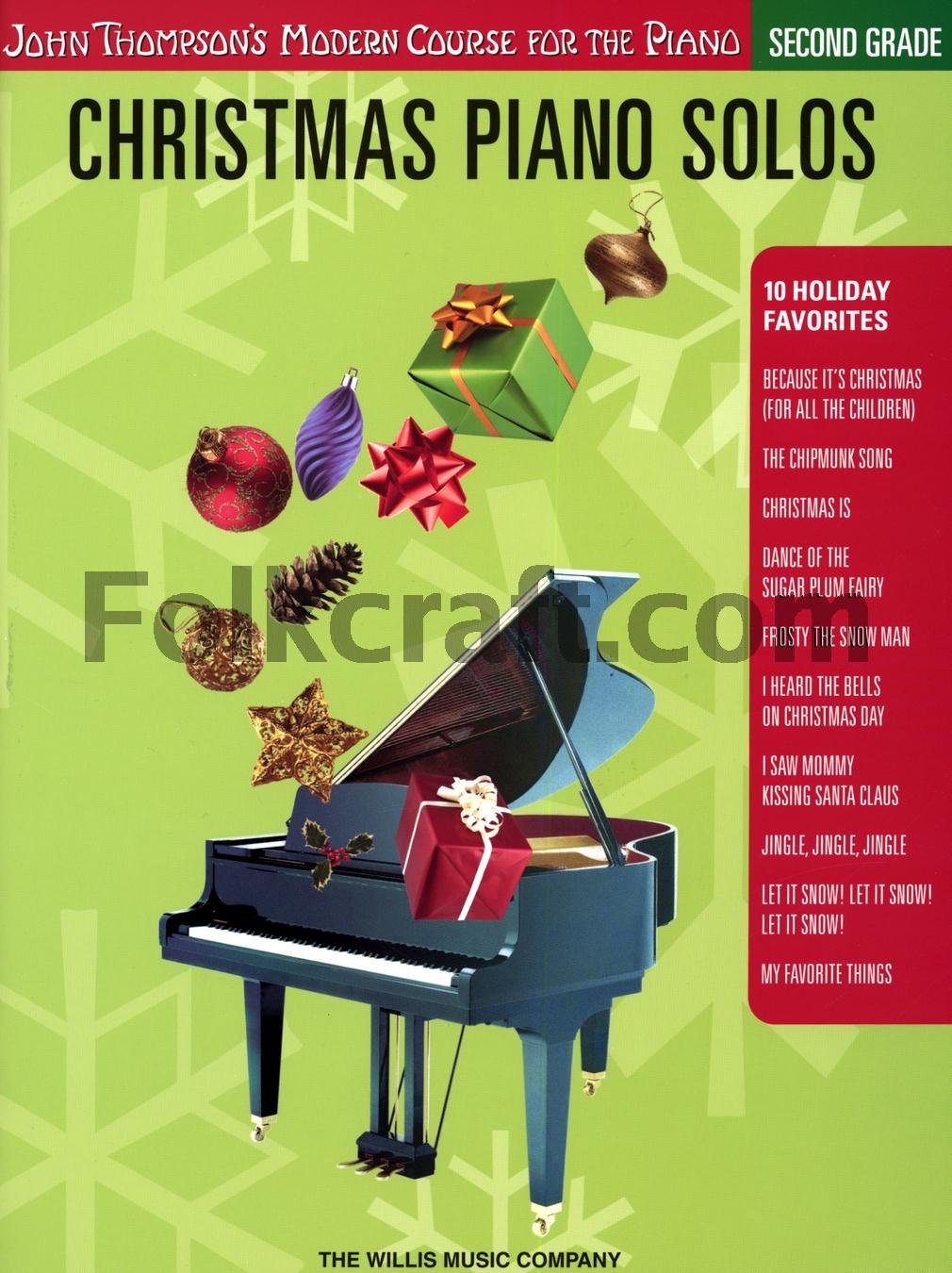 Christmas Piano Solos  Second Grade (Book Only): John Thompson's Modern Course for the Piano (John Thompson's Modern Course for,New