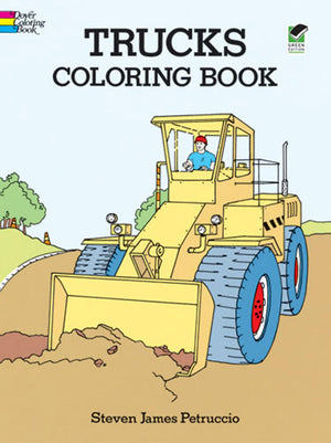 Trucks Coloring Book (Dover Planes Trains Automobiles Coloring),New