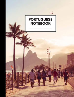 Portuguese Notebook: Medium Size, Ruled Paper, Notebooks for Portuguese Language Learners and Teachers,Used