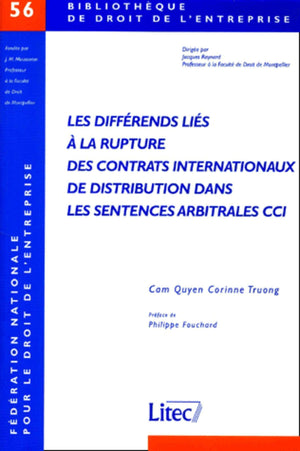 les differents lies a la rupture des contrats internationaux de distribution dans les sentences,Used