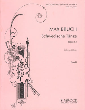 Swedish Dances: op. 63. violin and piano.,Used