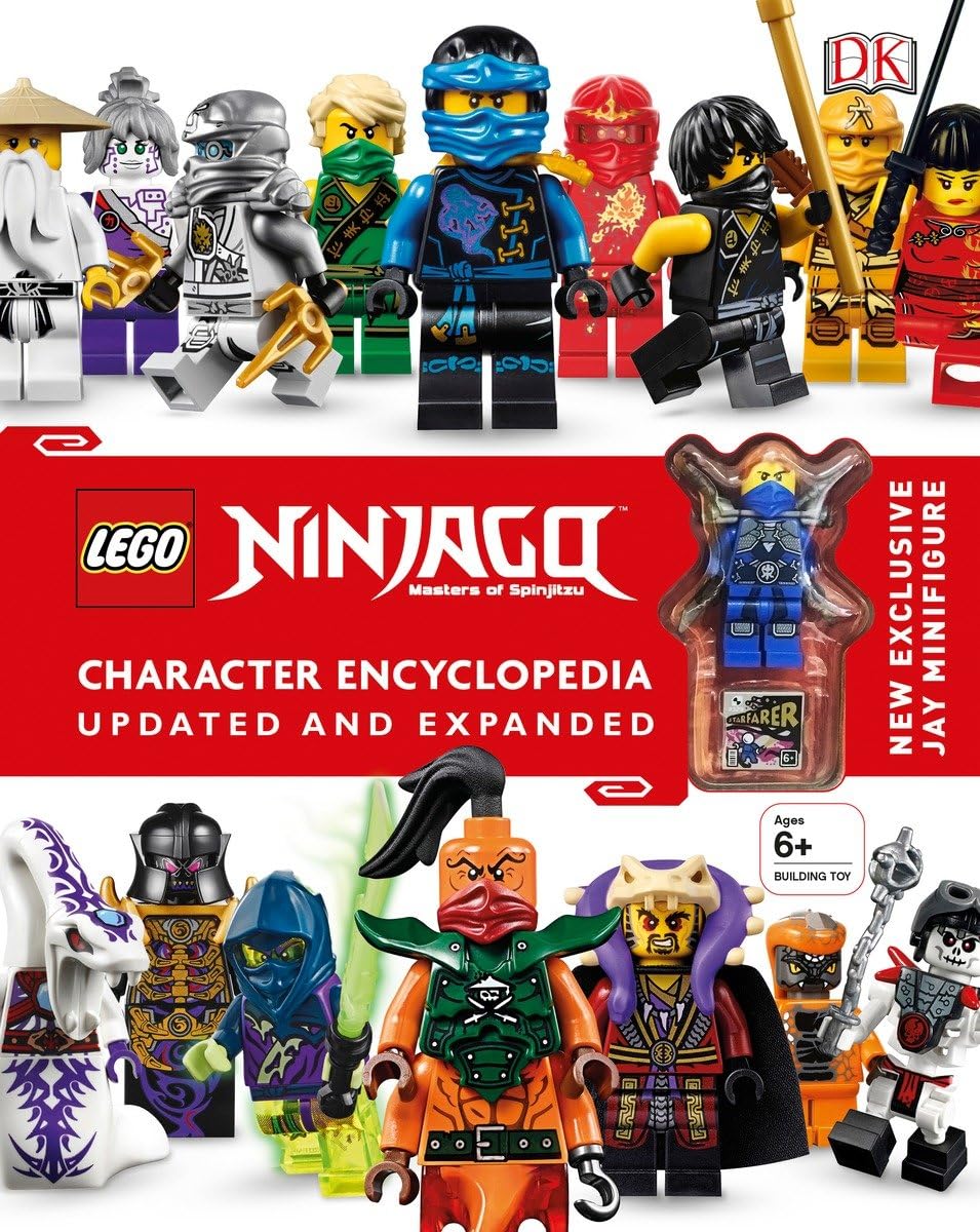 LEGO NINJAGO Character Encyclopedia, Updated Edition: New Exclusive Jay Minifigure,Used