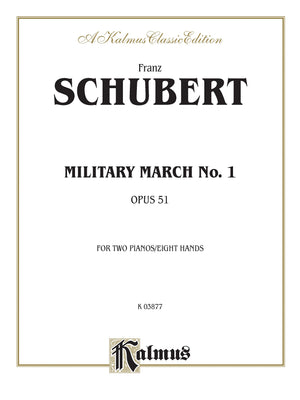 Military March No. 1, Op. 51, for Two Pianos / Eight Hands (Kalmus Classic Edition),Used