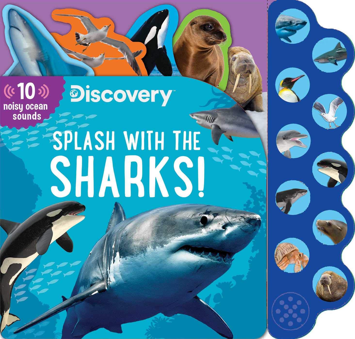 Discovery: Splash with the Sharks! (10Button Sound Books),Used