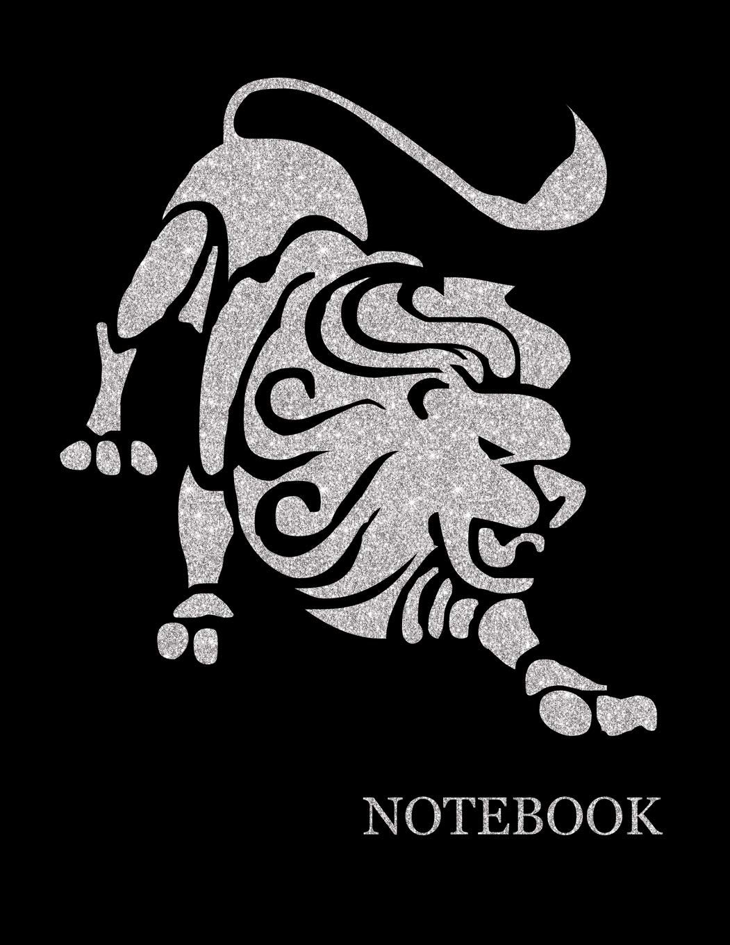 Leo Zodiac Sign Black Notebook Leo Astrology Sign Black Notebook Grid Sturdy High Quality Premium White Paper 8.5x11 200 pages (,Used