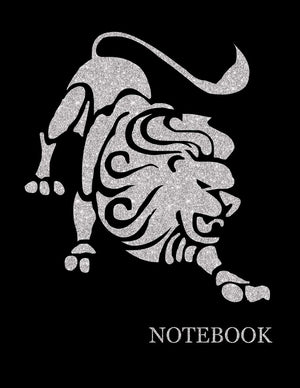 Leo Zodiac Sign Black Notebook Leo Astrology Sign Black Notebook Grid Sturdy High Quality Premium White Paper 8.5x11 200 pages (,Used