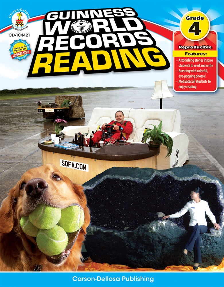 Guinness World Records Reading, Grade 4,New