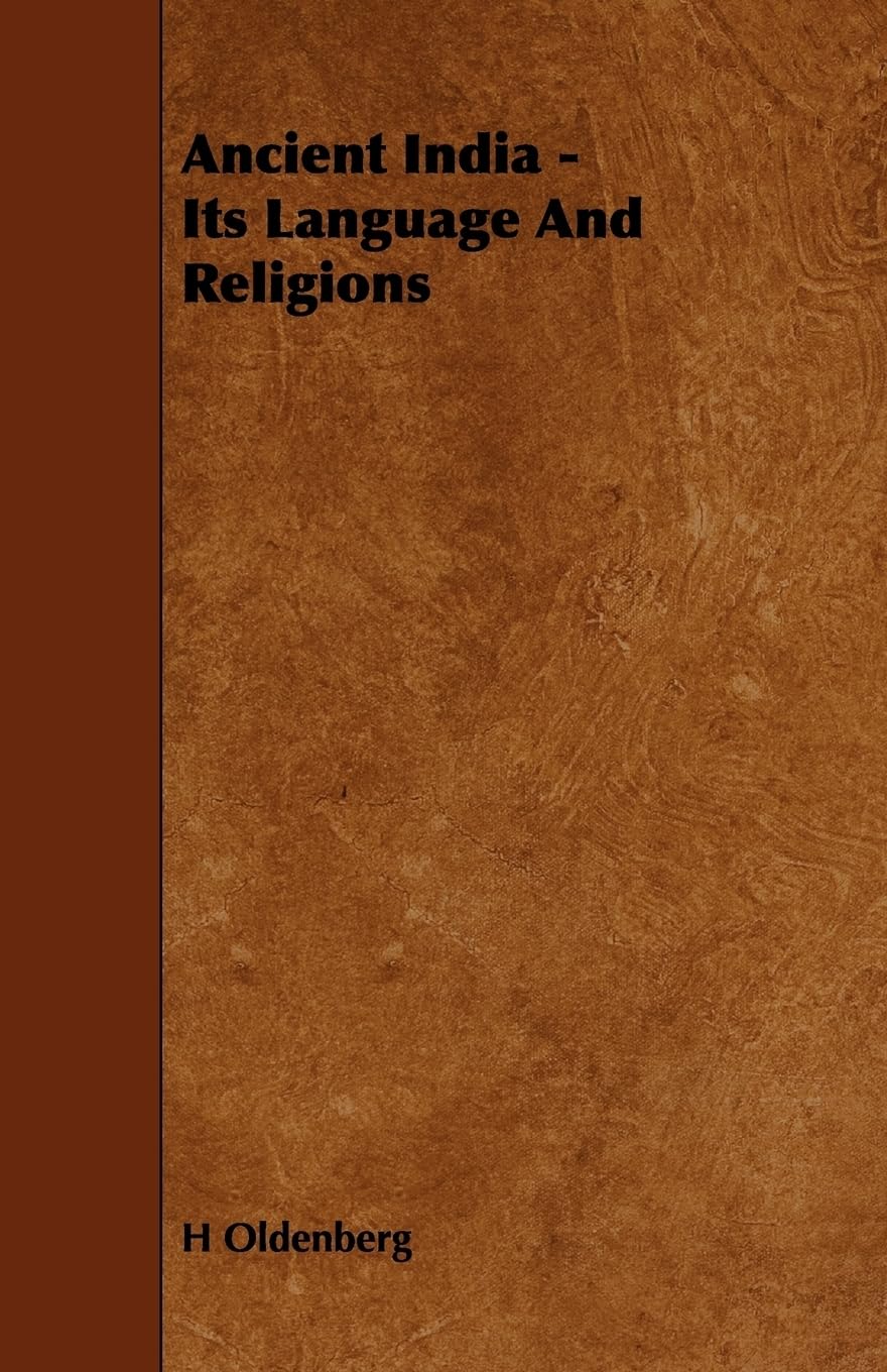 Ancient India  Its Language And Religions,Used