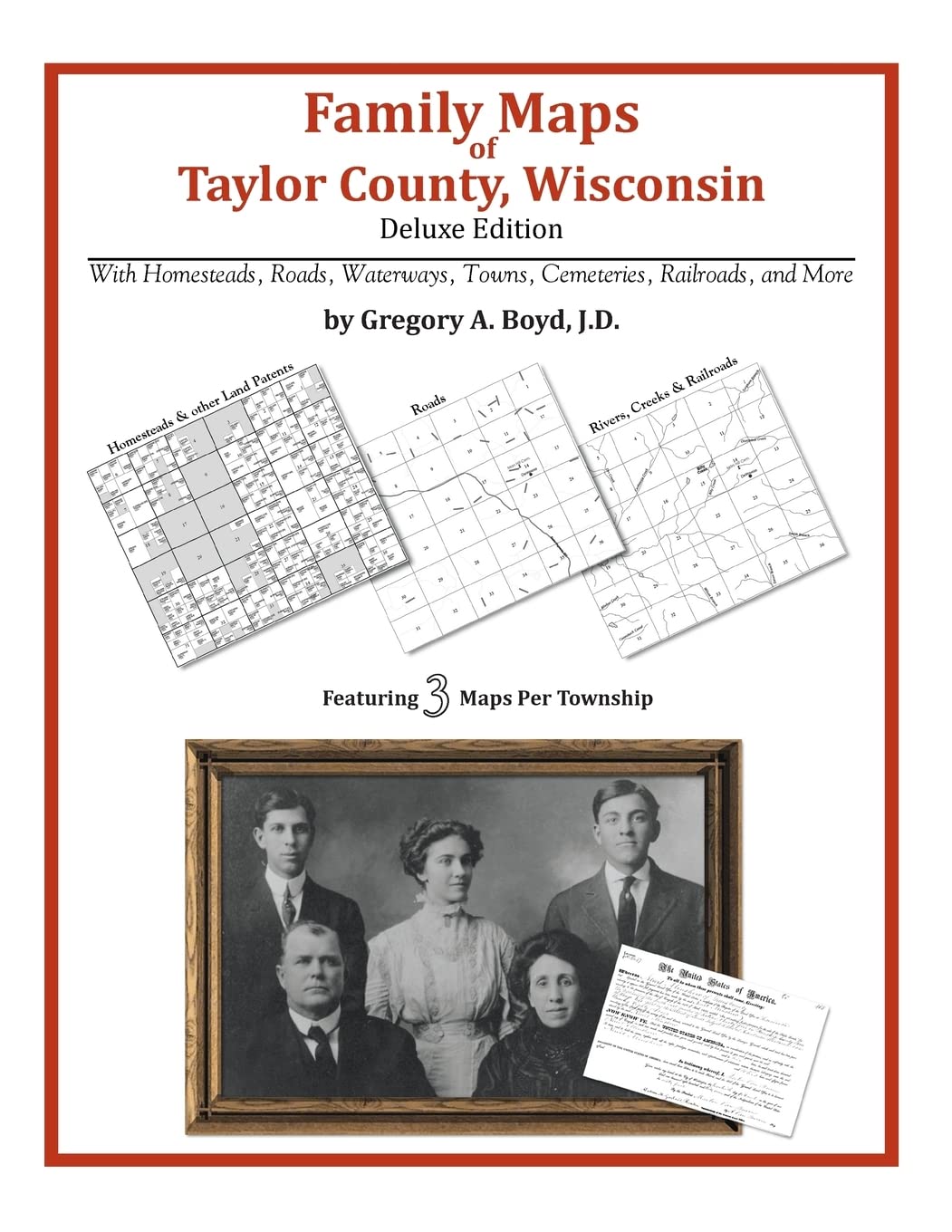 Family Maps of Taylor County, Wisconsin,Used