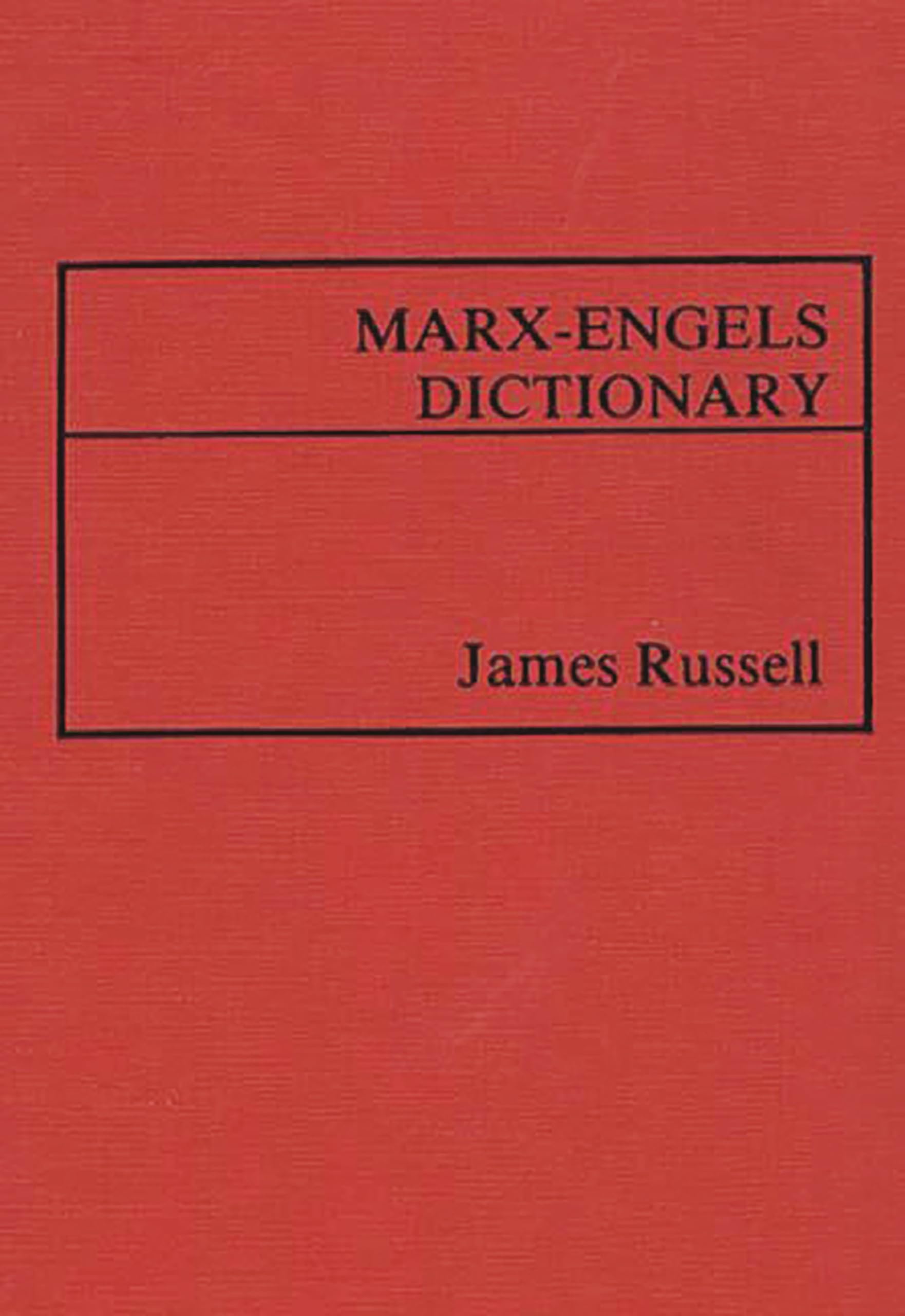 Marxengels Dictionary.,Used