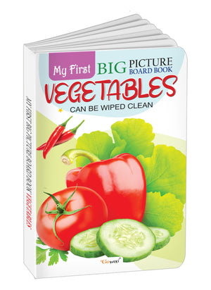 My First Big Picture Board Book Vegetables : Picture Board Book For Kids, Colorful Board Book For Kids, Interactive Board Book For Toddlers, Children Learning Book