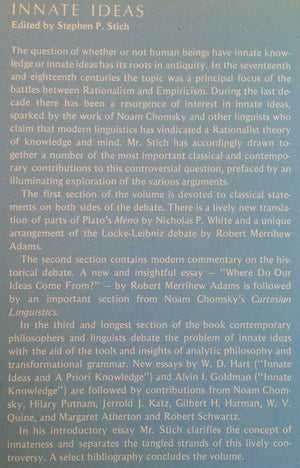Innate Ideas,Used