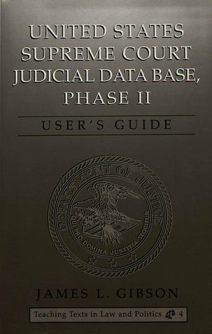 United States Supreme Court Judicial Data Base, Phase II: User's Guide,Used