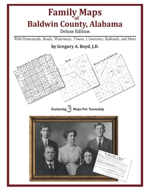Family Maps of Baldwin County, Alabama, Deluxe Edition,Used