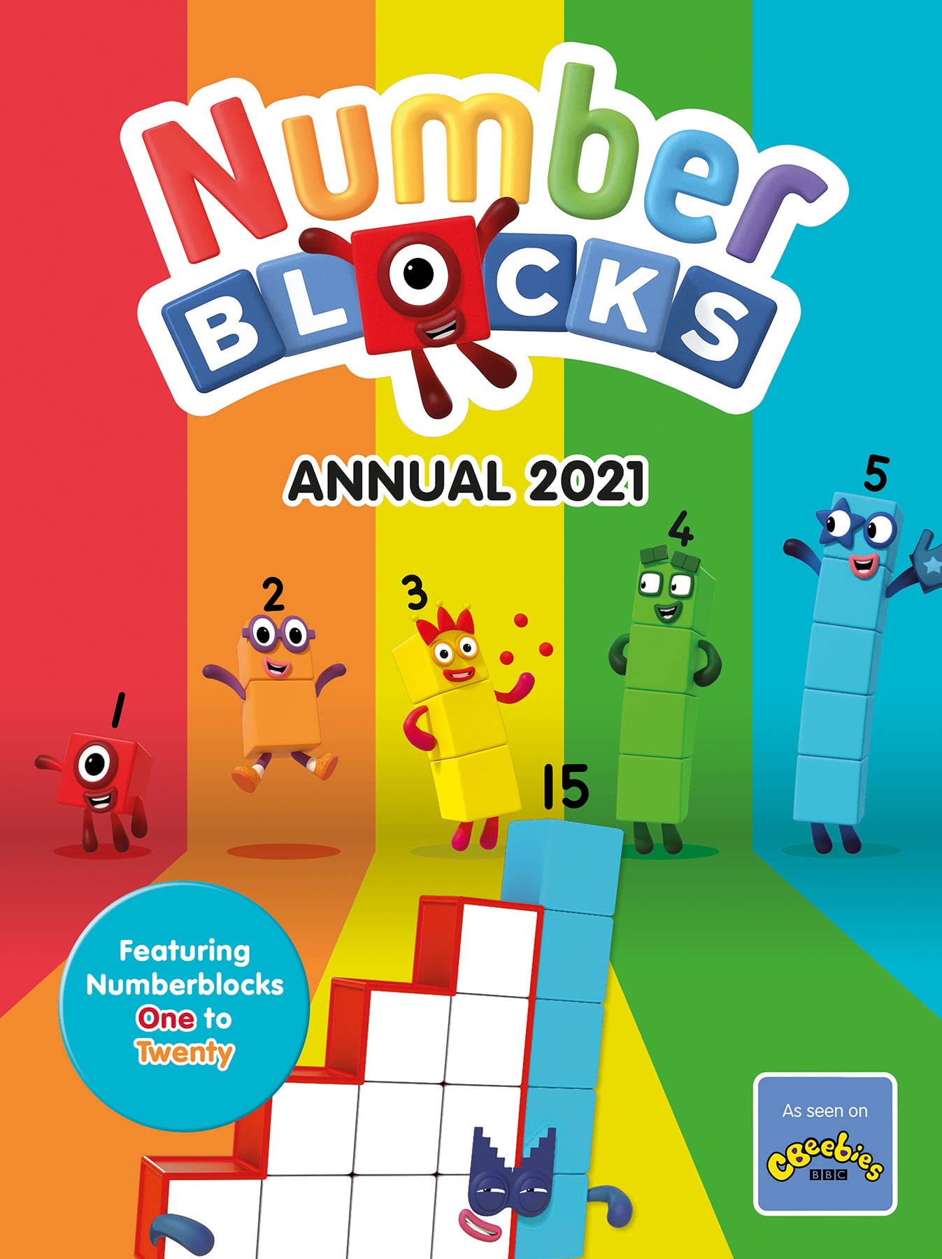 Numberblocks Annual 2021  as seen on CBeebies! (Learn to count from 1 to 20 with maths puzzles, games and Numberblocks episodes,Used