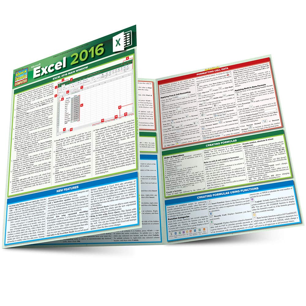 Microsoft Excel 2016 (Quick Study Computer),Used