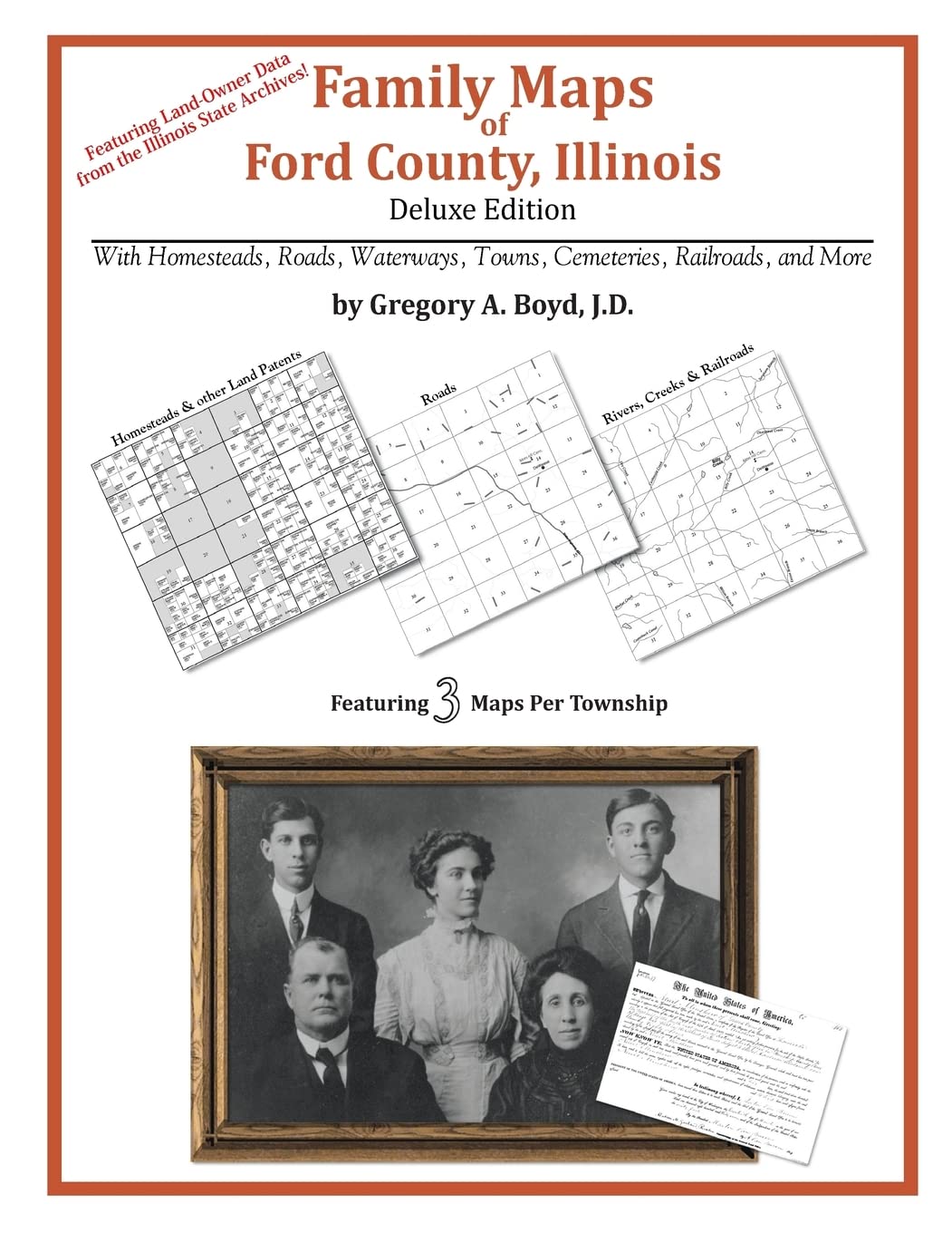 Family Maps of Ford County, Illinois,Used