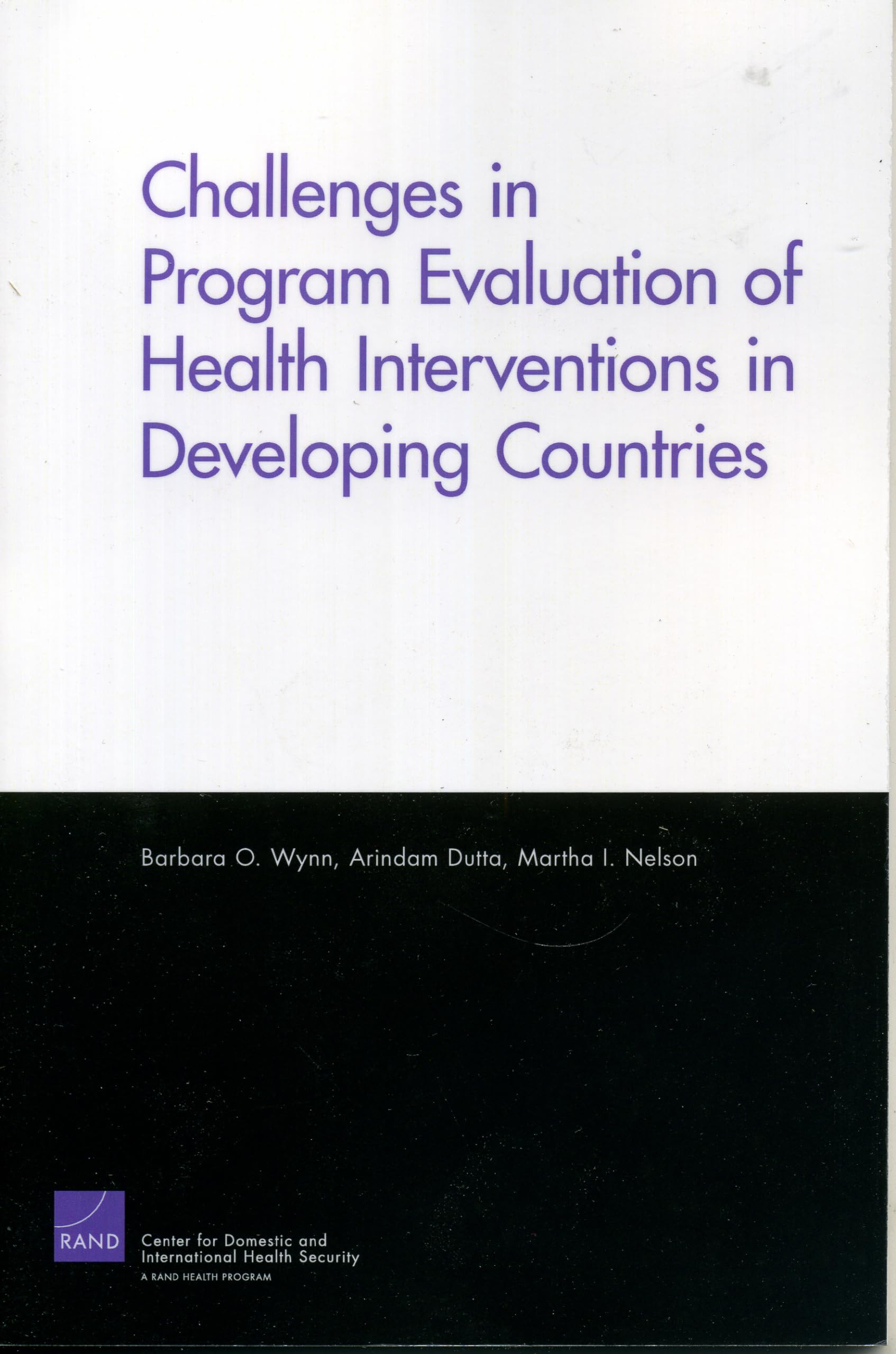Challenges of Programs Evaluation of Health Interventions in Developing Countries,Used