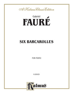 Six Barcaroles (Kalmus Edition),Used