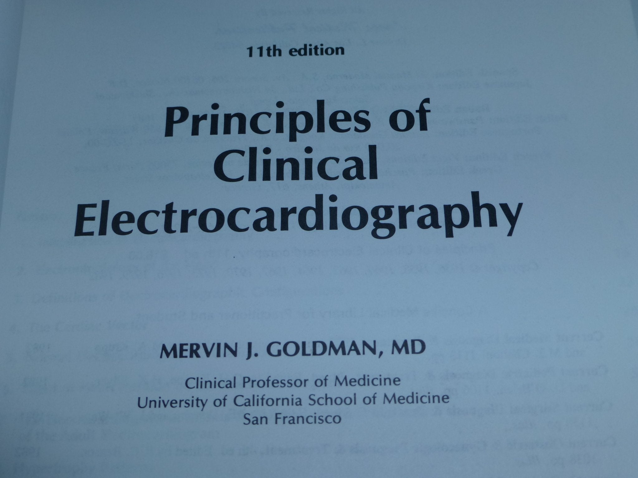 Principles of Clinical Electrocardiography,Used