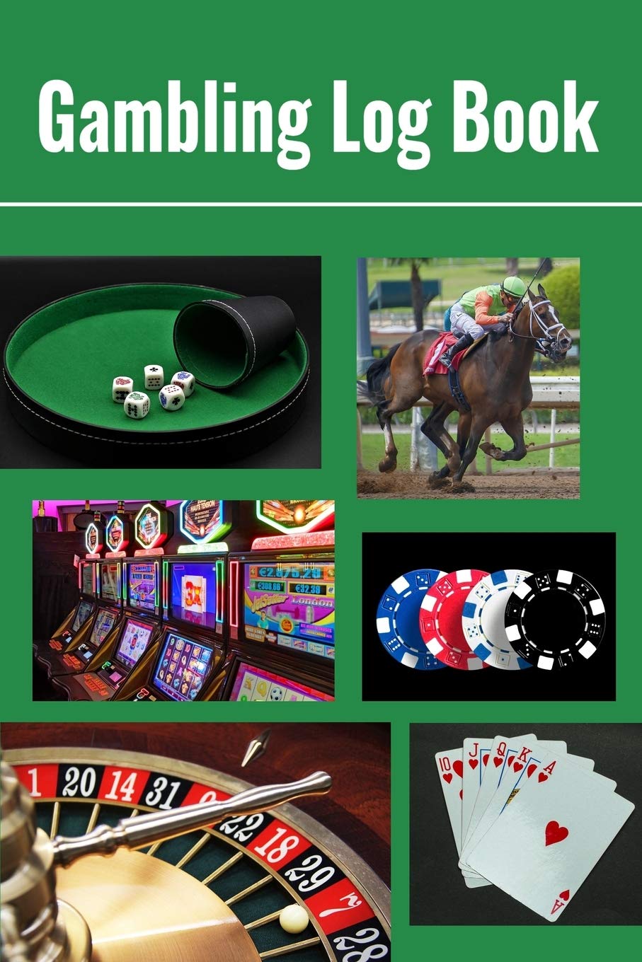 Gambling Log Book: 6 x 9 Gambler Notebook Record of Wins, Losses, Promotions & Table Notes  Collage Cover (100 pages),Used
