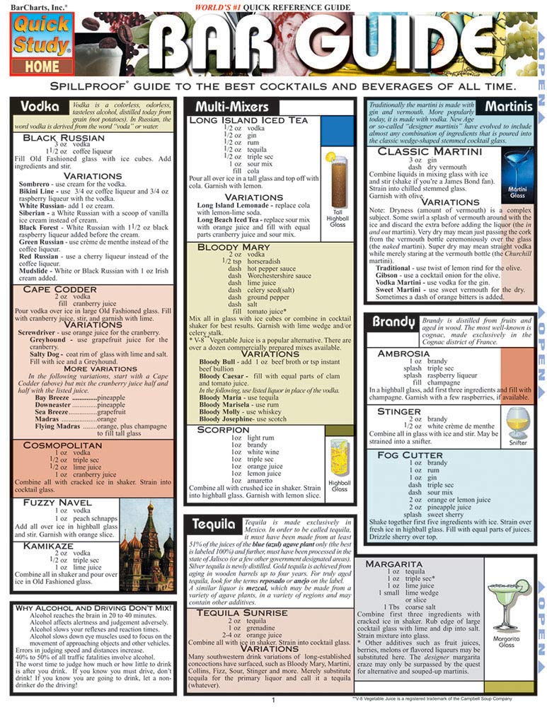 Bar Guide (Quick Study Home),Used
