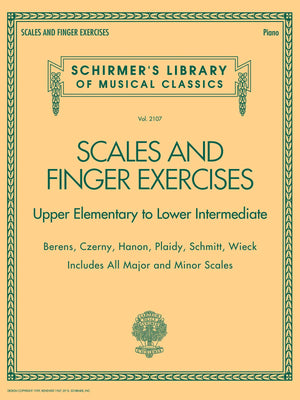 Scales and Finger Exercises : Schirmer Library of Classic Vol. 2107  Finger Exercise Book with Piano Scales Chords and Arpeggios,New