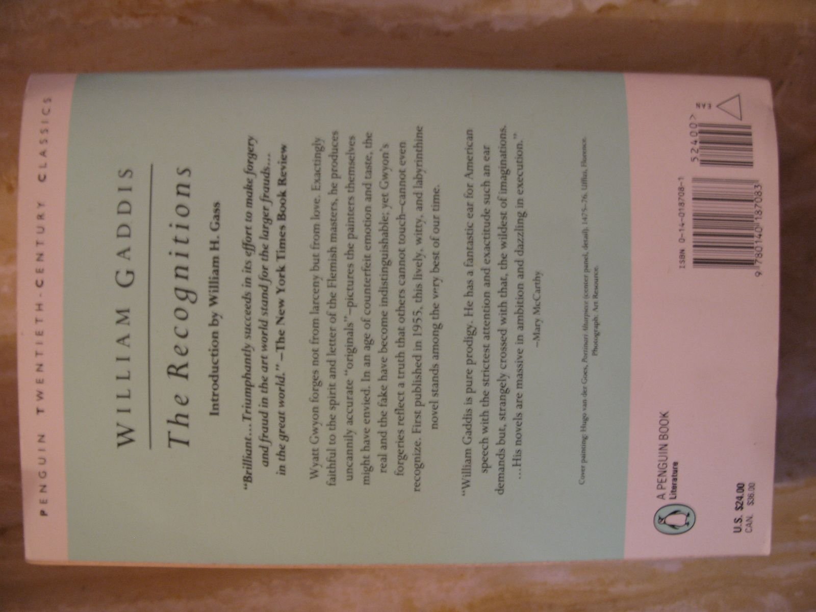 The Recognitions (Penguin Classics),Used