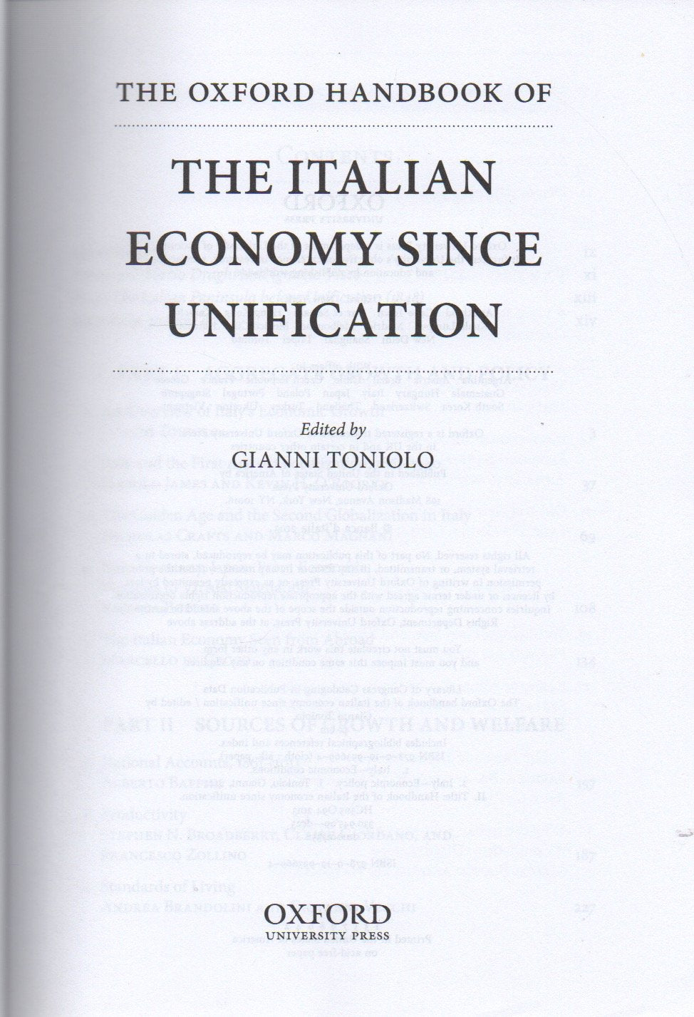The Oxford Handbook Of The Italian Economy Since Unification (Oxford Handbooks)