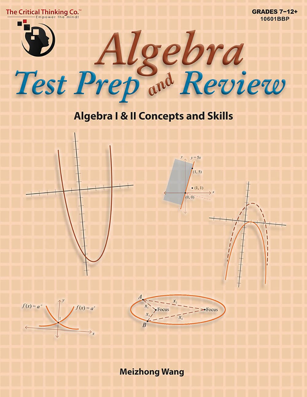 Algebra Test Prep and Review Algebra I and II Concepts and Skills,Used