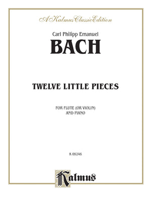 Twelve Little Pieces: Flute (or Violin) & Piano, Part(s) (Kalmus Edition),Used