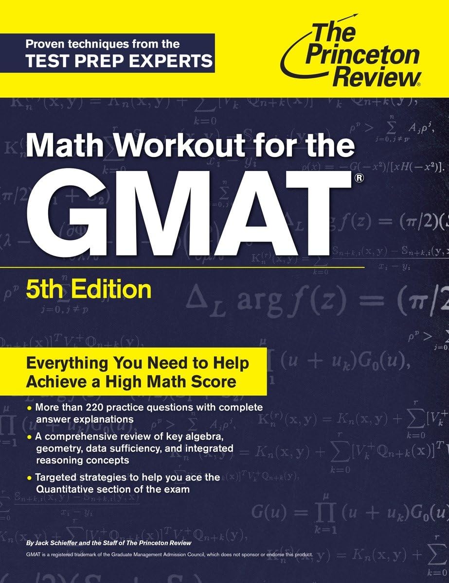 Math Workout For The Gmat, 5Th Edition (Graduate School Test Preparation),Used