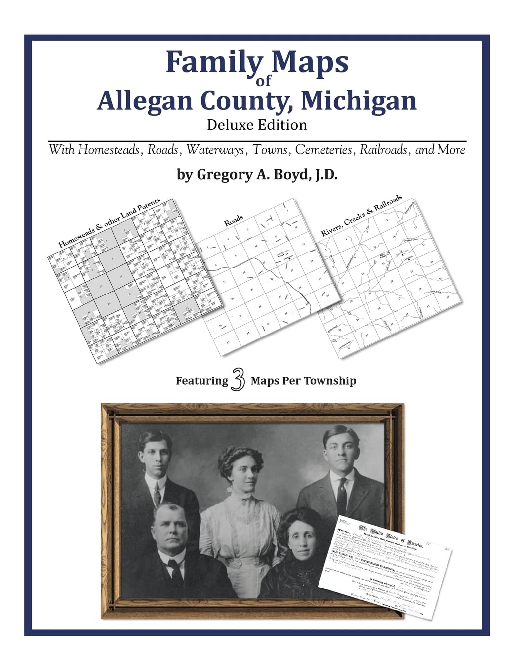 Family Maps of Allegan County, Michigan,Used