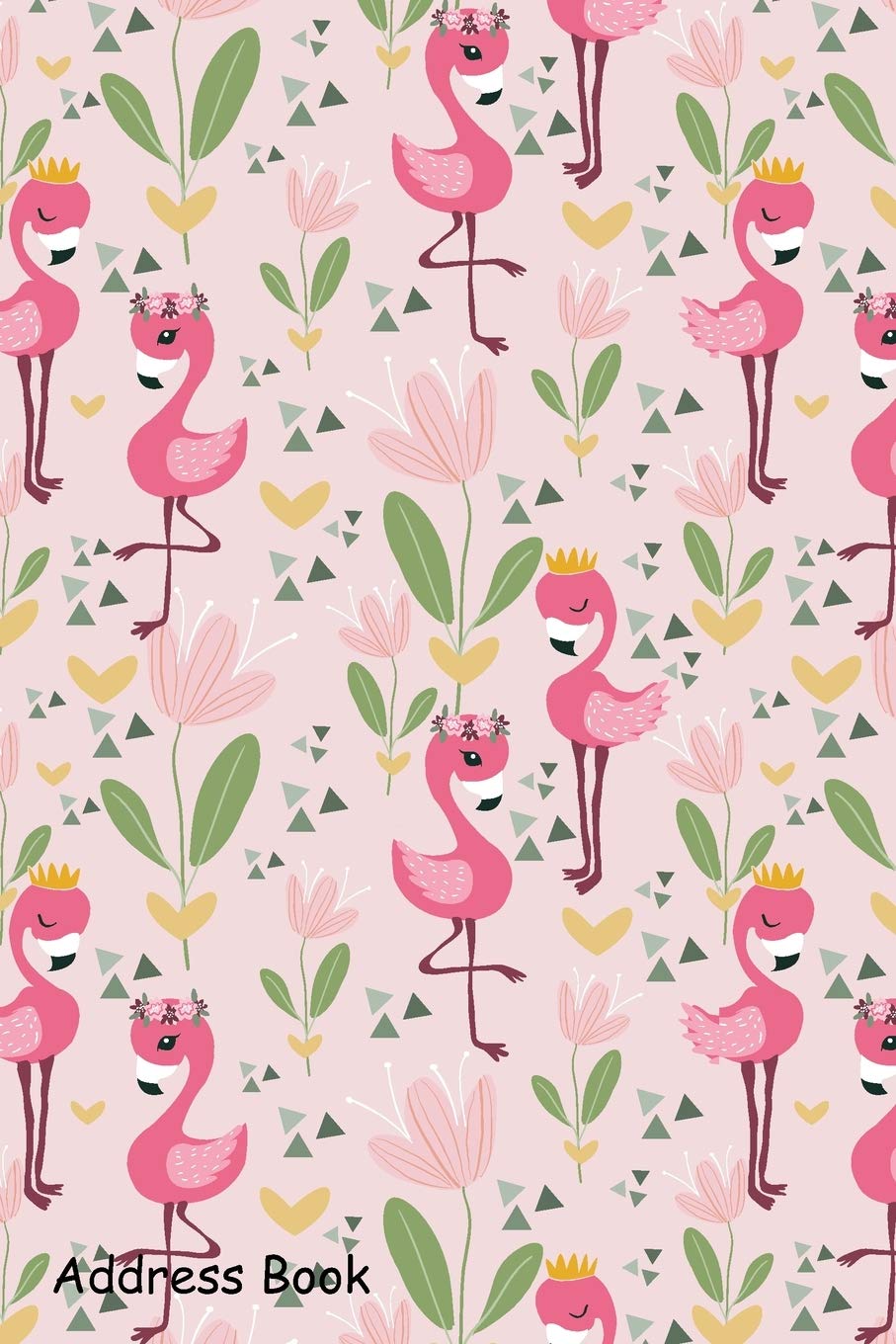 Address Book: For Contacts, Addresses, Phone, Email, Note,Emergency Contacts,Alphabetical Index With Pink flower and flamingo bi,Used