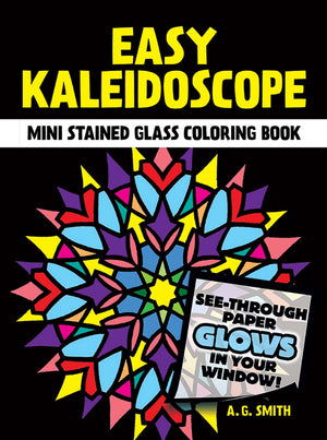 Dover Easy Kaleidoscope Stained Glass Coloring Book (Dover Little Activity Books: Art & Desig),Used