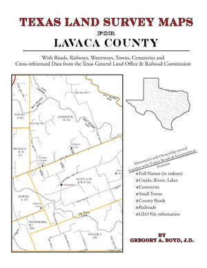 Texas Land Survey Maps for Lavaca County,Used