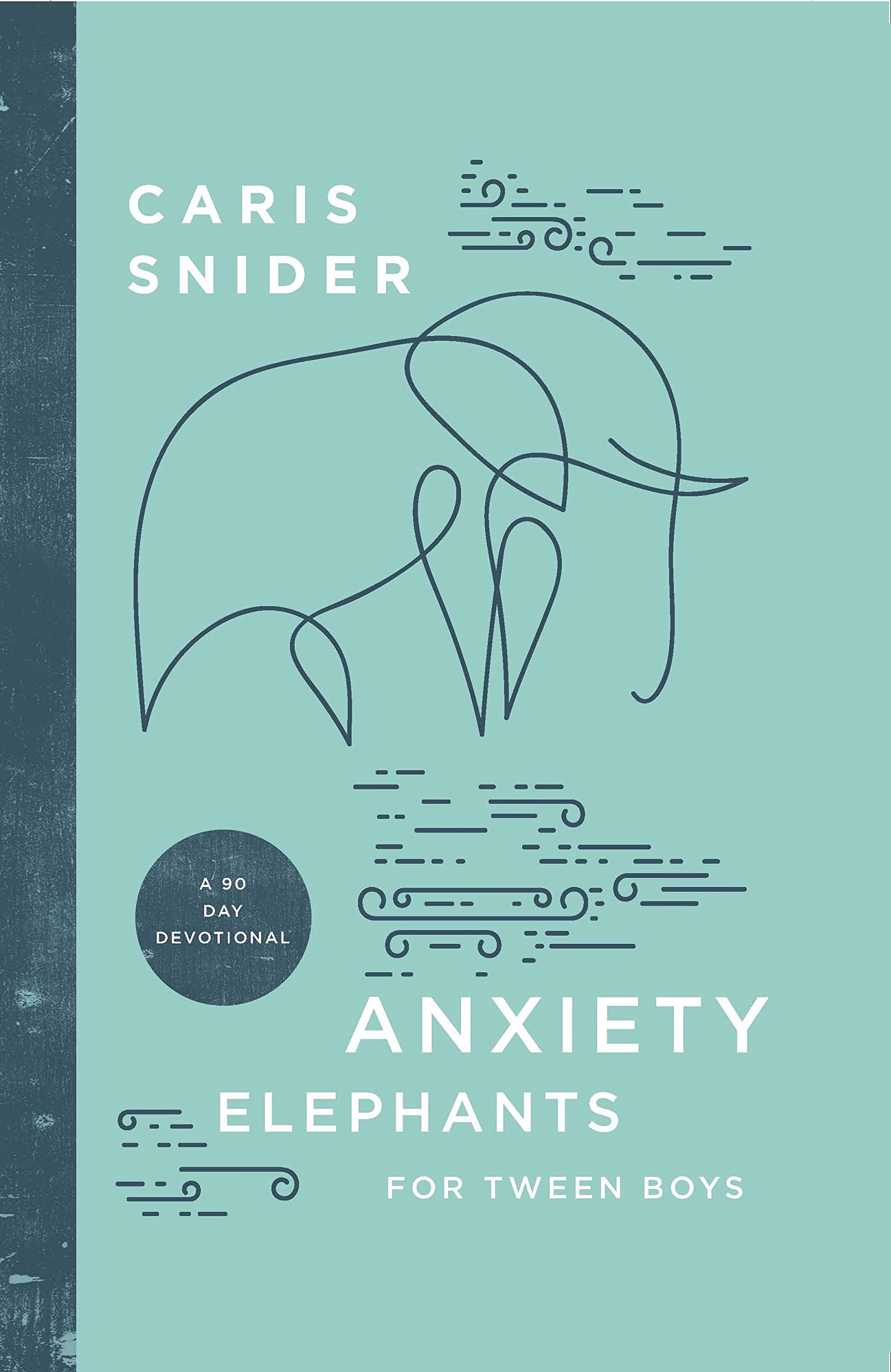 Anxiety Elephants for Tween Boys: A 90 Day Devotional,Used