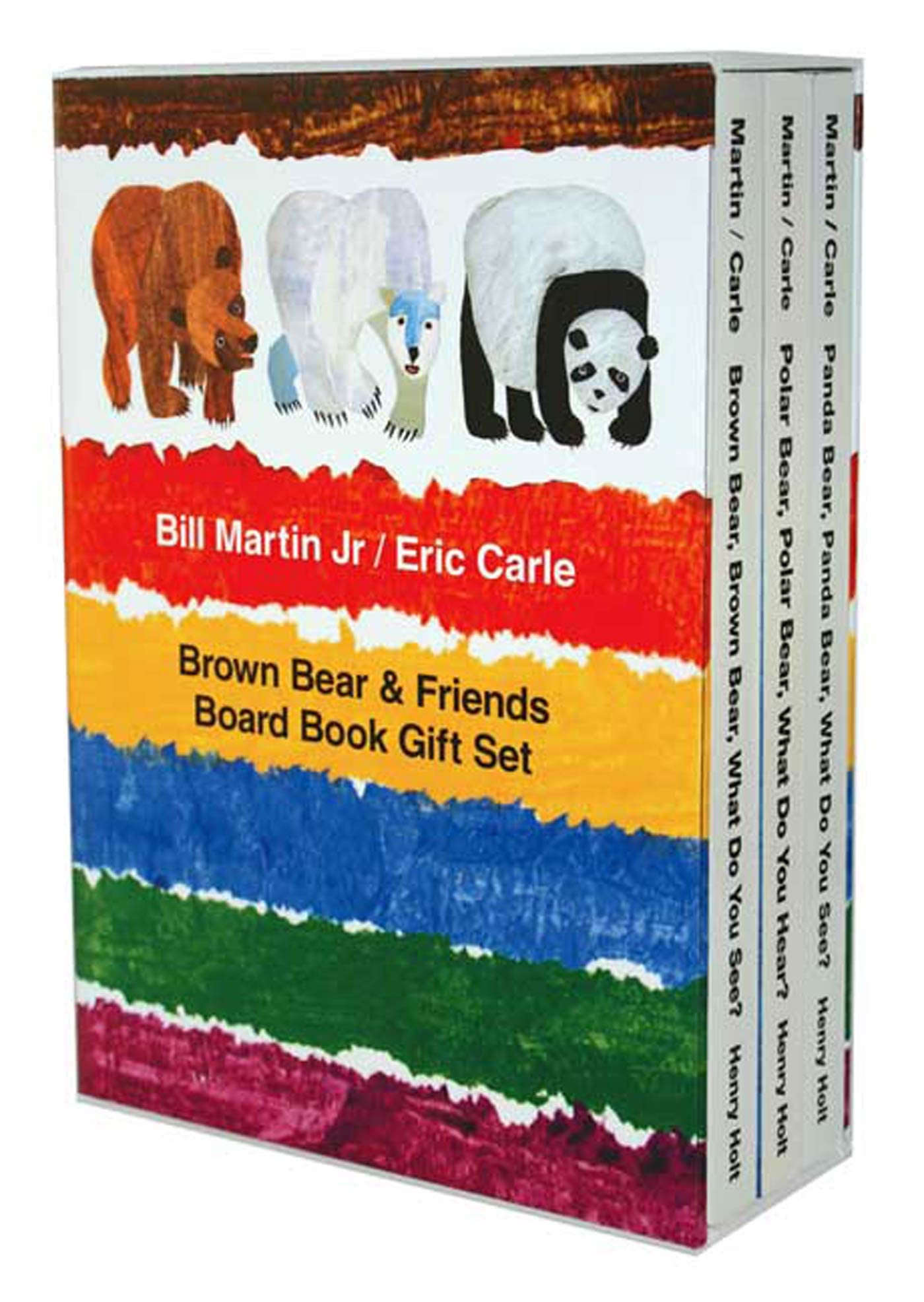 Brown Bear & Friends Board Book Gift Set: Brown Bear, Brown Bear, What Do You See?; Polar Bear, Polar Bear, What Do You Hear?; a,New