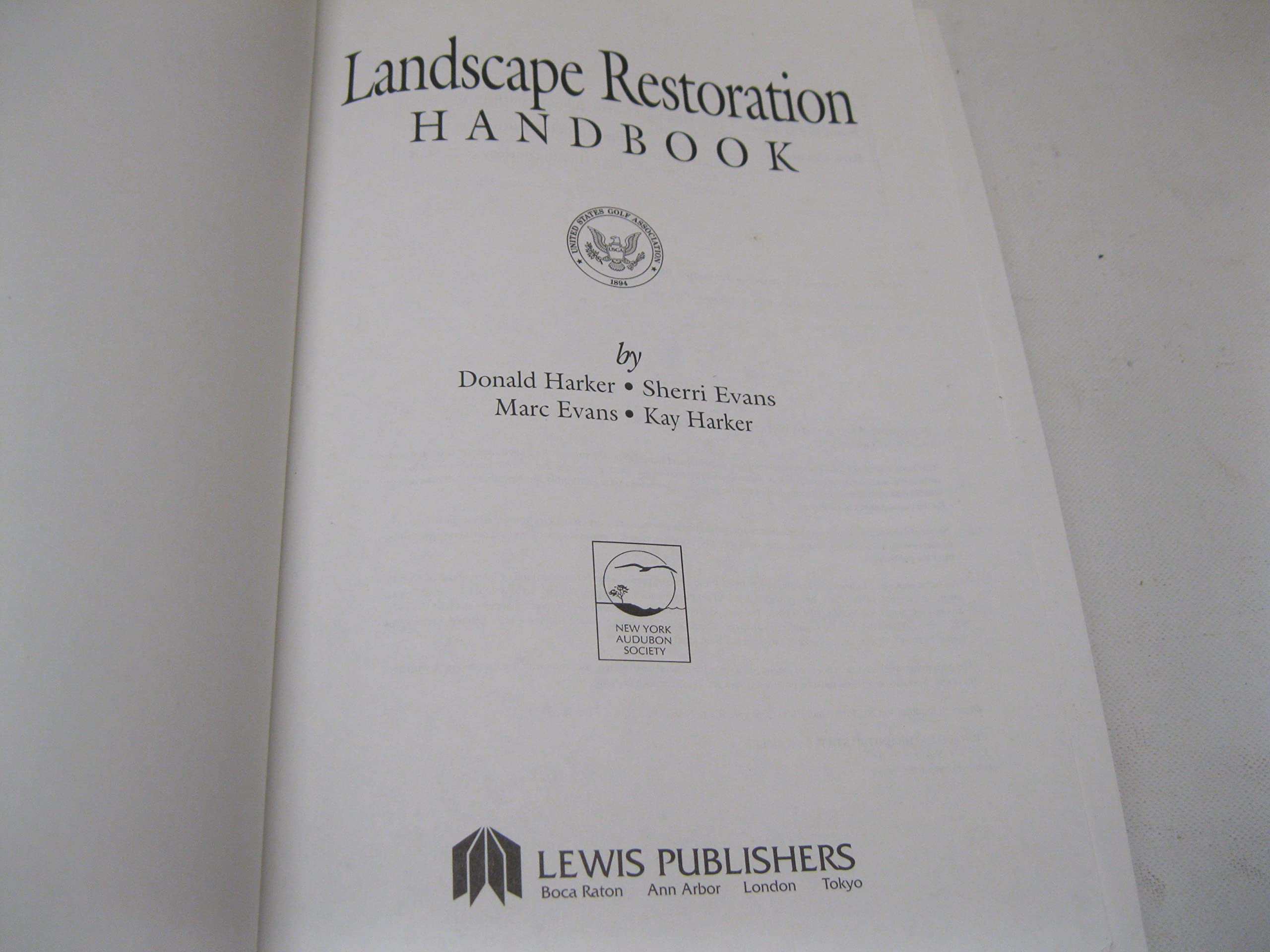 Landscape Restoration Handbook, Second Edition,Used