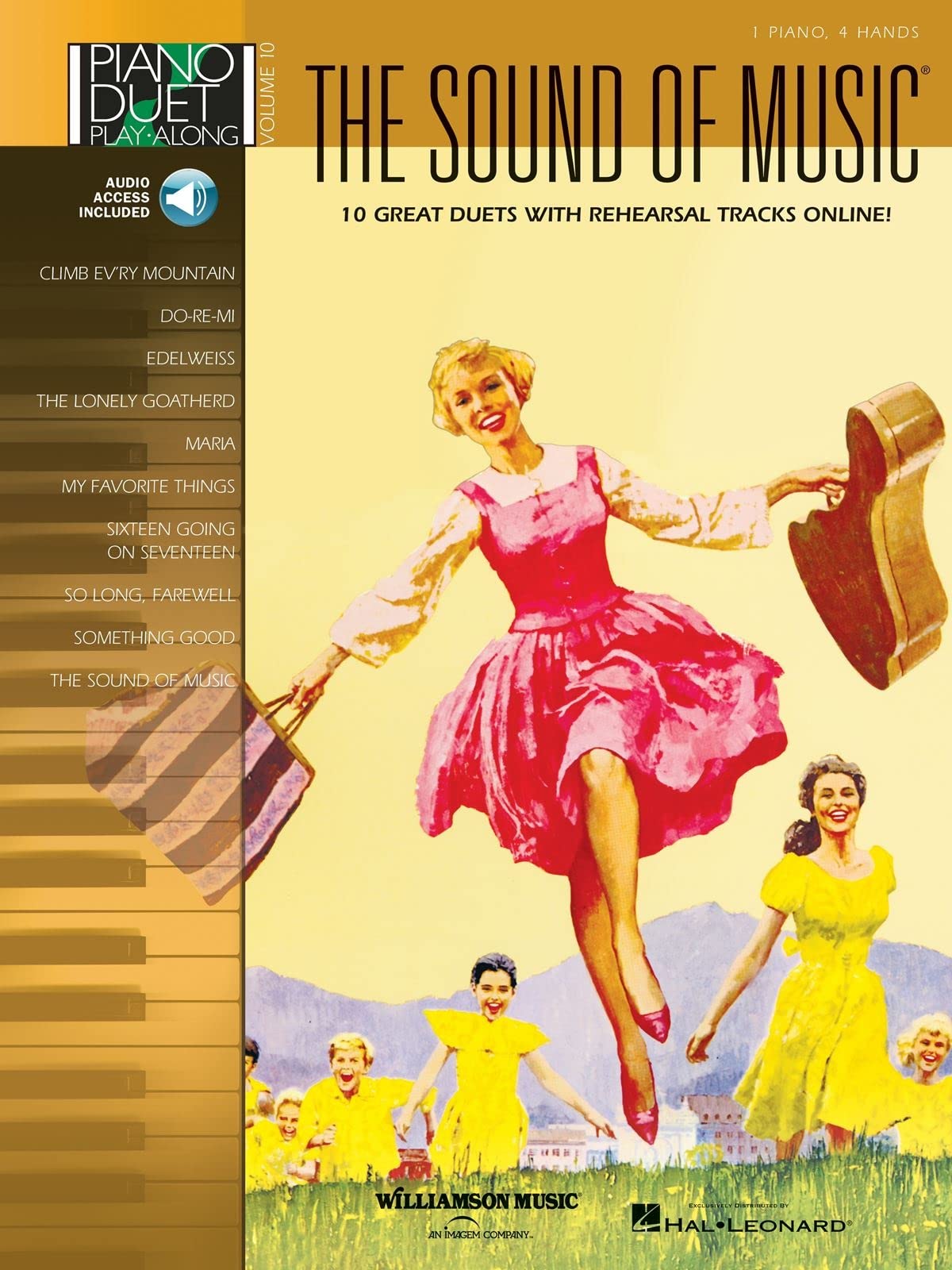 The Sound of Music  Piano Duet PlayAlong Volume 10 Book/Online Audio (Piano Duet Playalong, 10),Used