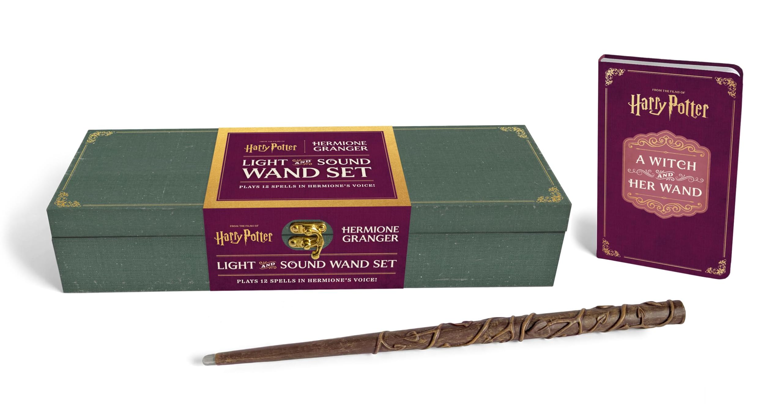 Harry Potter: Hermione Granger Light And Sound Wand Set: Plays 12 Spells In HermioneS Voice!