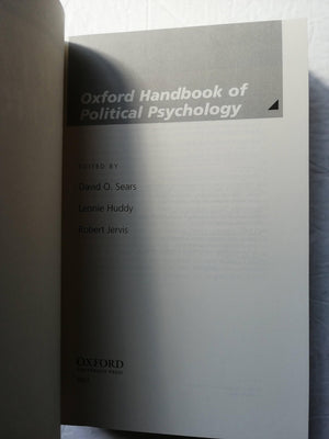 Oxford Handbook Of Political Psychology,Used