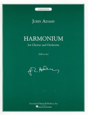 Harmonium for Chorus and Orchestra,Used