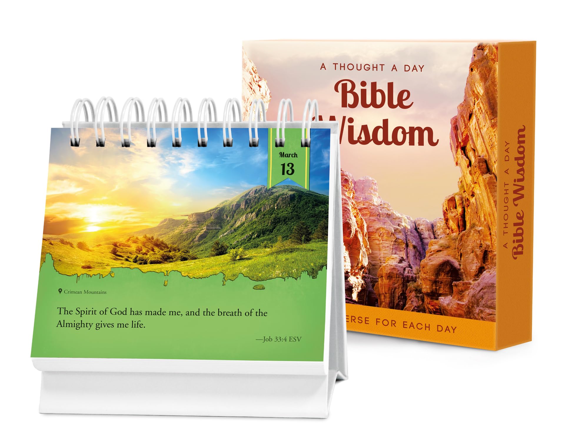 A Thought a DayBible Wisdom: A Daily Desktop Quotebook,Used