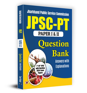 Jpsc Pt Paper 1 & 2 Exam 2024 - Solved Question Papers | Answers With Detailed English Explanation | English Edition